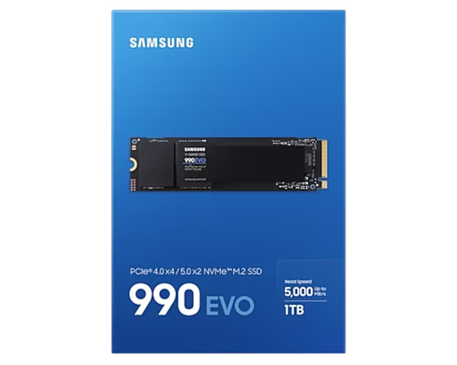 SSD 1TB Samsung 990 EVO M.2 NVMe (MZ-V9E1T0BW)