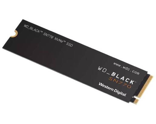 SSD 500GB Western Digital Black SN770 M.2 NVMe (WDS500G3X0E)