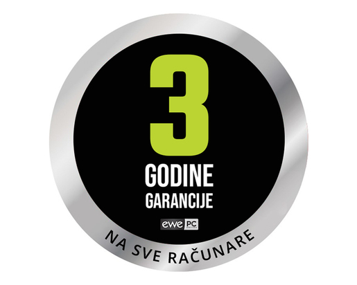 EWE PC - Intel Core i3 10300 3.70/4.40GHz; 16GB RAM; 512GB SSD; Intel UHD Graphics 630; PN: RAC25335