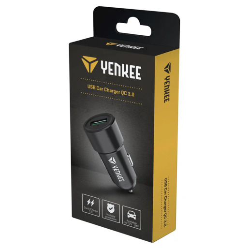 Auto Punjač YENKEE YAC 2030 USB C3.0