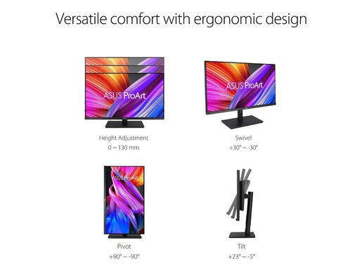 Monitor ASUS 31.5 Proart PA328QV, QHD, IPS, Adaptive-Sync, 75Hz, 5ms, HDMI, DP