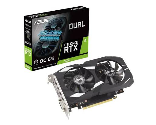 Grafička karta Asus Dual nVidia GeForce RTX 3050 OC 6GB GDDR6, 1x DisplayPort, 1x HDMI, 1x DVI-D