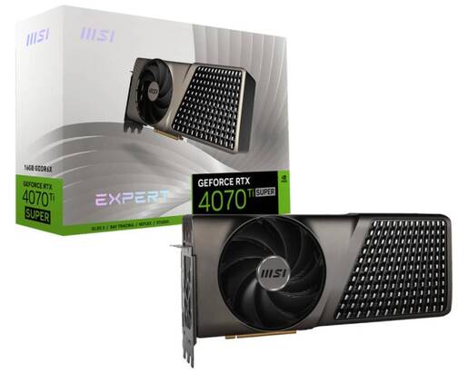 Grafička karta MSI EXPERT nVidia GeForce RTX 4070 Ti SUPER 16GB GDDR6X, 3x DisplayPort, 1x HDMI