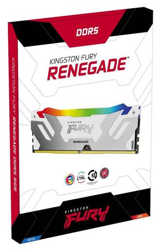 Memorija Kingston 32GB (2x16GB) DDR5 6800MHz, Fury Renegade RGB, U-DIMM (KF568C36RWAK2-32)
