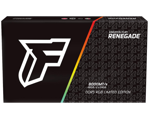 Memorija Kingston 48GB (2x24GB) DDR5 8000MHz, Fury Renegade RGB, U-DIMM (KF580C36RLAK2-48)