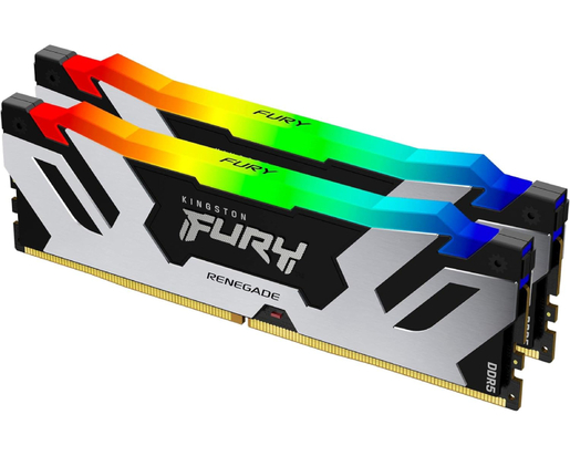Memorija Kingston 96GB (2x48GB) DDR5 6000MHz, Fury Renegade RGB, U-DIMM (KF560C32RSAK2-96)
