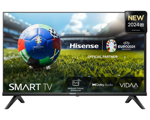 Hisense LED TV 40" 40A4N, Full HD, VIDAA OS Smart TV, Direct Full Array, Natural Color Enhancer, DTS® Virtual:X™, Dolby Audio