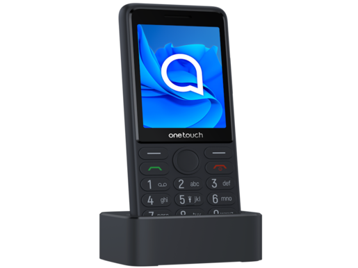 TCL 4022s onetouch mobilni telefon, Large buttons, SOS button, charging dock, black