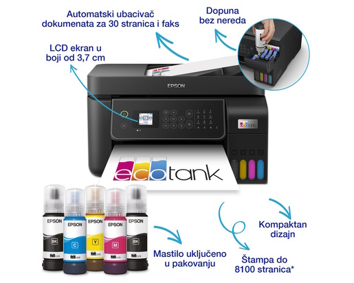 Epson multifunkcionalni inkjet štampač L5310 EcoTank ITS wireless