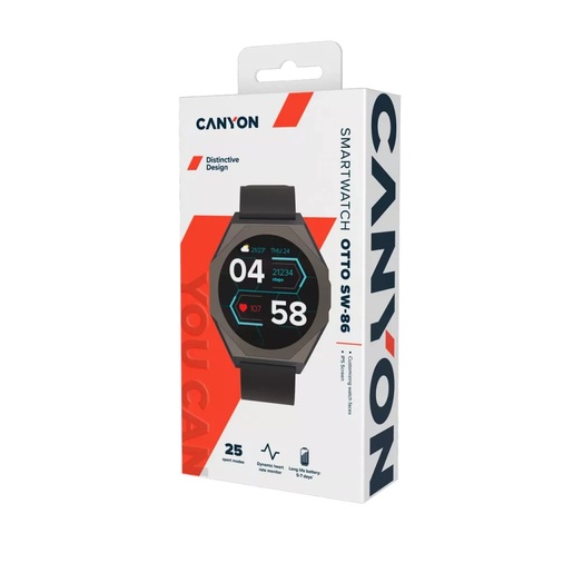 CANYON Otto pametni sat SW-86, Black