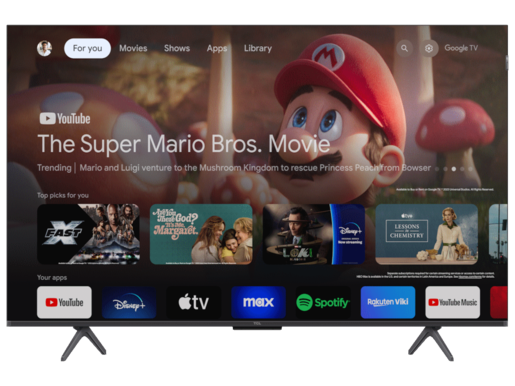 TCL QLED TV 50C655, 4K Ultra HD, Google Smart TV, Motion Clarity, Game Master 3.0, Multi HDR format, Dolby Vision & HDR10+ **MODEL 2024**