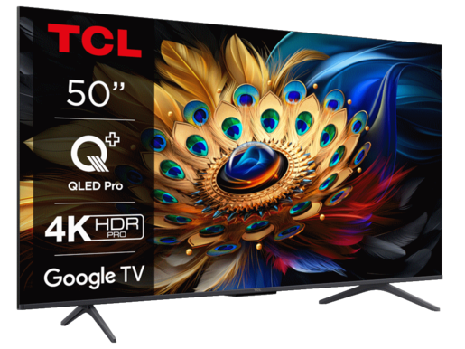 TCL QLED TV 50C655, 4K Ultra HD, Google Smart TV, Motion Clarity, Game Master 3.0, Multi HDR format, Dolby Vision & HDR10+ **MODEL 2024**