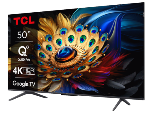 TCL QLED TV 50C655, 4K Ultra HD, Google Smart TV, Motion Clarity, Game Master 3.0, Multi HDR format, Dolby Vision & HDR10+ **MODEL 2024**