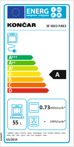 Končar kombinovani šporet SE5022PBE2