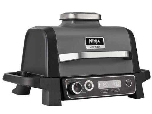 Gril NINJA OG701EU Woodfire Electric Outdoor BBQ Grill & Smoker/ 2400W/ crna