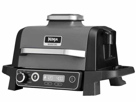 Gril NINJA OG701EU Woodfire Electric Outdoor BBQ Grill & Smoker/ 2400W/ crna
