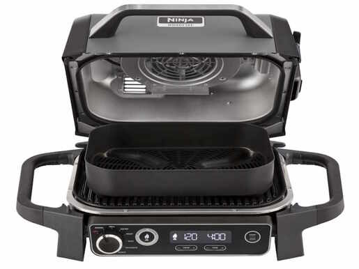 Gril NINJA OG701EU Woodfire Electric Outdoor BBQ Grill & Smoker/ 2400W/ crna