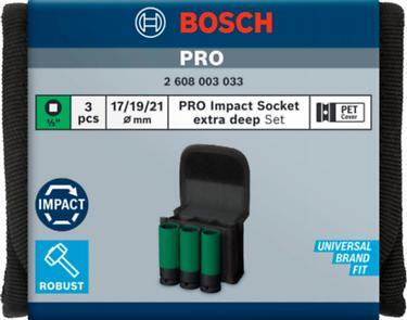 Bosch PRO nasadni ključ 1/2" Ex. dugi 3-PC Set 2608003033
