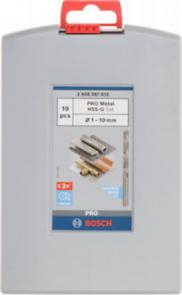 Bosch PRO Metal HSS-G set burgija 1-10 mm 19/1 2608587013