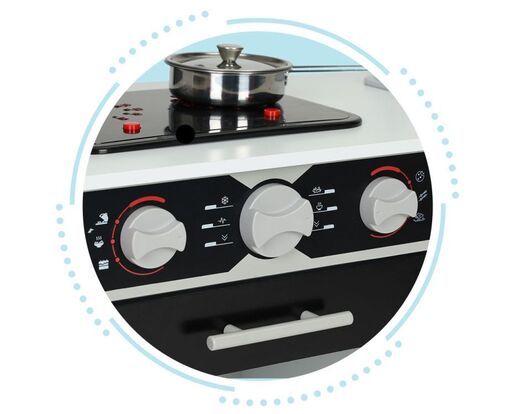 Eco toys Drvena kuhinja + posudje za igru PLK560