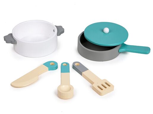 Eco toys Drvena kuhinja XXL sa veš mašinom TL18061