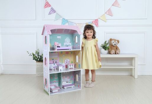 Eco toys Drvena kućica za lutke blueberry residence 4121