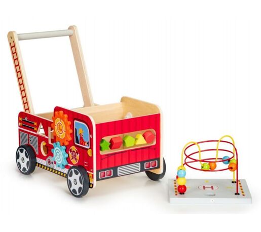 EDUKATIVNA DRVENA GURALICA SA KOCKAMA - VATROGASAC