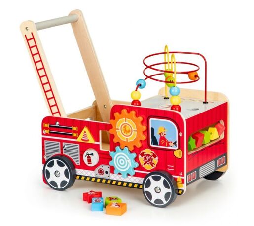 EDUKATIVNA DRVENA GURALICA SA KOCKAMA - VATROGASAC