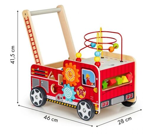 EDUKATIVNA DRVENA GURALICA SA KOCKAMA - VATROGASAC