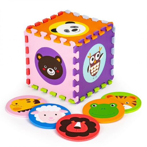 Eco toys Edukativna podloga za igru eva 90x90 cm 9 el. ECOEVA006