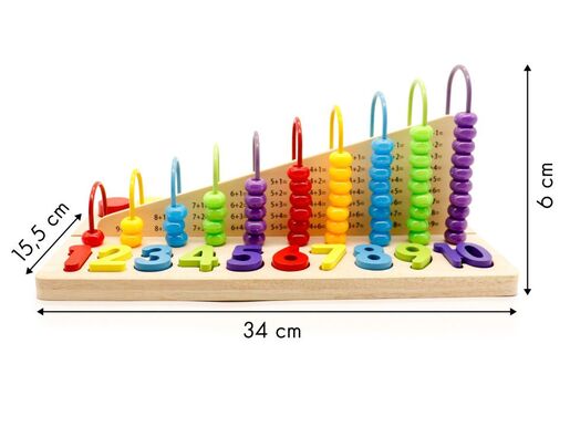 Eco toys Edukativna računaljka+drveni brojevi MB059