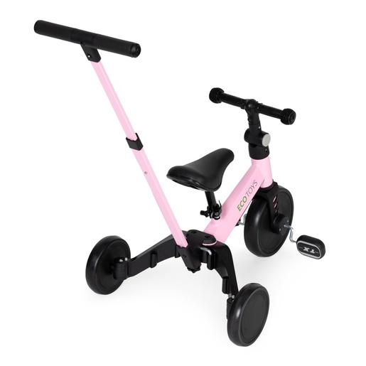 Eco toys tricikl 2u1 YM-BT-6PUSHPINK