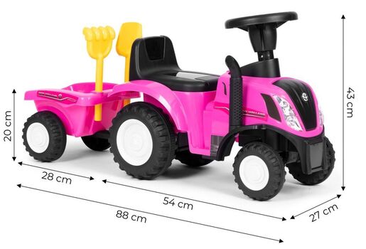 Eco toys Traktor sa prikolicom 658T PINK