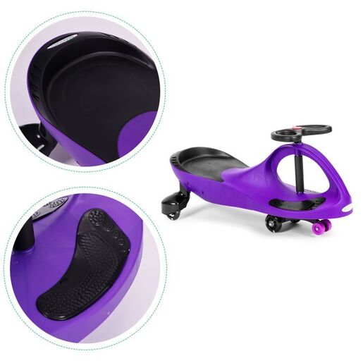 Eco toys Wiggle guralica za decu led točkovi YM-SW-1 PURPLE