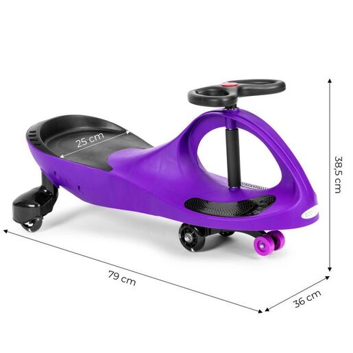Eco toys Wiggle guralica za decu led točkovi YM-SW-1 PURPLE