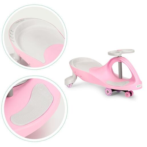 Eco toys Wiggle guralica za decu led točkovi YM-SW-1 PINK