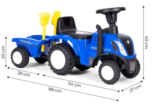 Eco toys Traktor sa prikolicom 658T BLUE