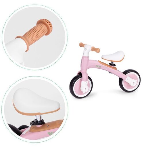 Eco toys balans bicikl sa pedalama i pomoćnim točkovima 3 u 1 LC-V1359 PINK