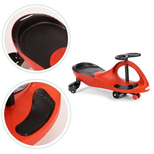 Eco toys Wiggle guralica za decu led točkovi YM-SW-1 RED