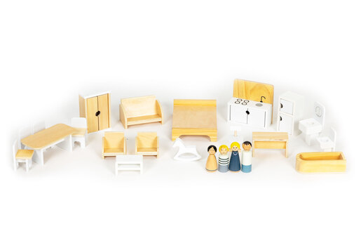 Eco toys Kućica za lutke set sa 18 dodataka W06A392