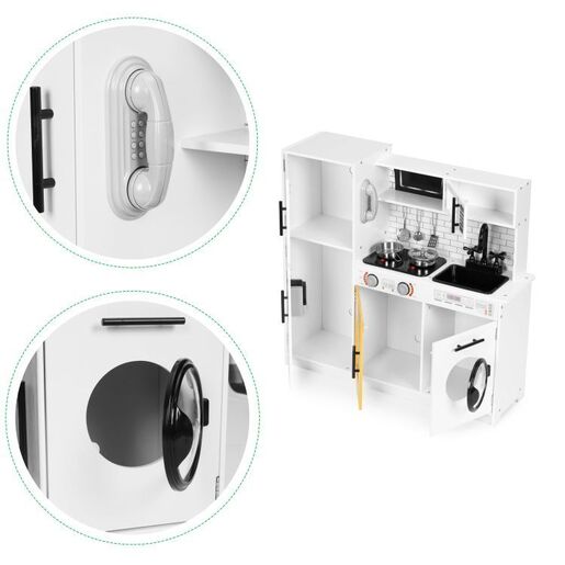 VELIKA DRVENA KUHINJA ZA DECU + ZVUK I SVETLO NANA