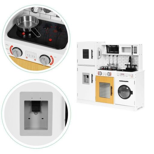 VELIKA DRVENA KUHINJA ZA DECU + ZVUK I SVETLO NANA