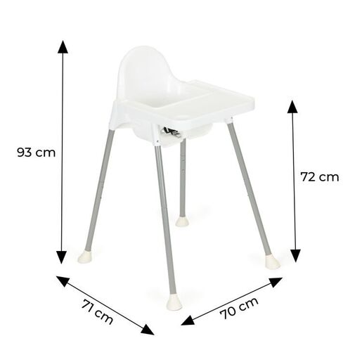 Eco toys Stolica za hranjenje HA-007 WHITE