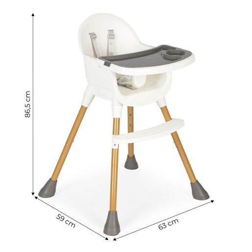 Eco toys Stolica za hranjenje HA-042 WHITE