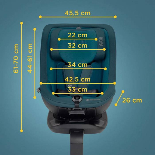 Kinderkraft autosediste i - guard pro 61-105cm KCIGUAPRGRY0000