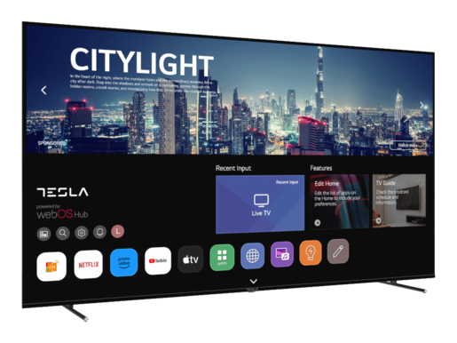 Tesla 85E645BUW LED TV 85" ultra HD, WebOS smart, Magic remote, ThinQ AI, DVB-T2/C/S2