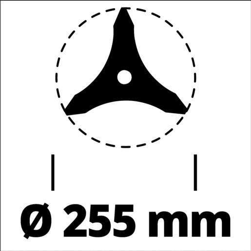 Einhell Trokraki nož za trimer 255mm/2,5mm,