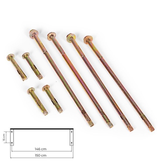 ModernHome nadstrešnica za ulazna vrata 150x80 cm