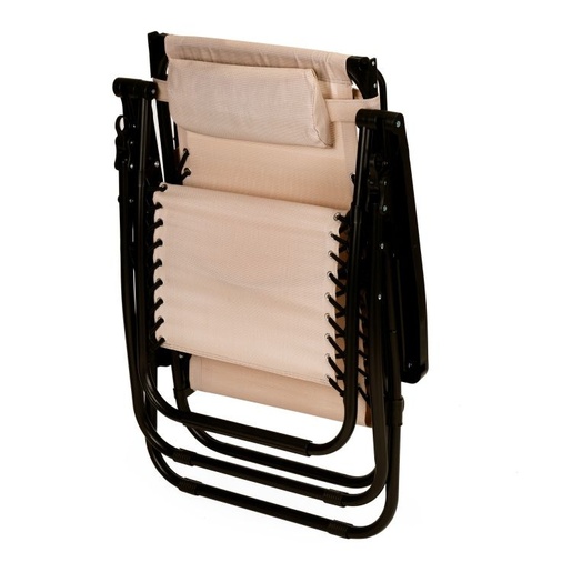 ModernHome podesiva baštenska fotelja sa tendom beige