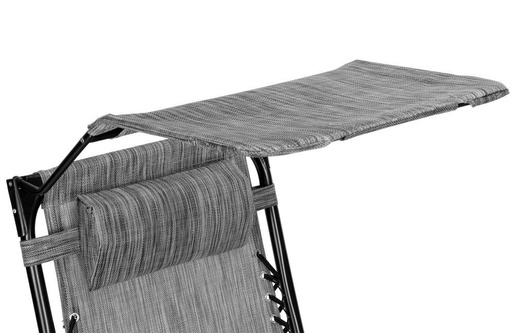 ModernHome podesiva baštenska fotelja sa tendom gray